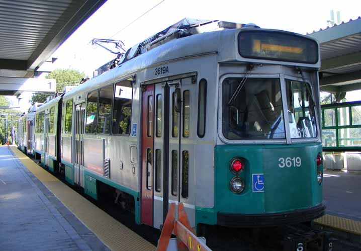 MBTA Boston Kinki-Sharyo streetcar 3619